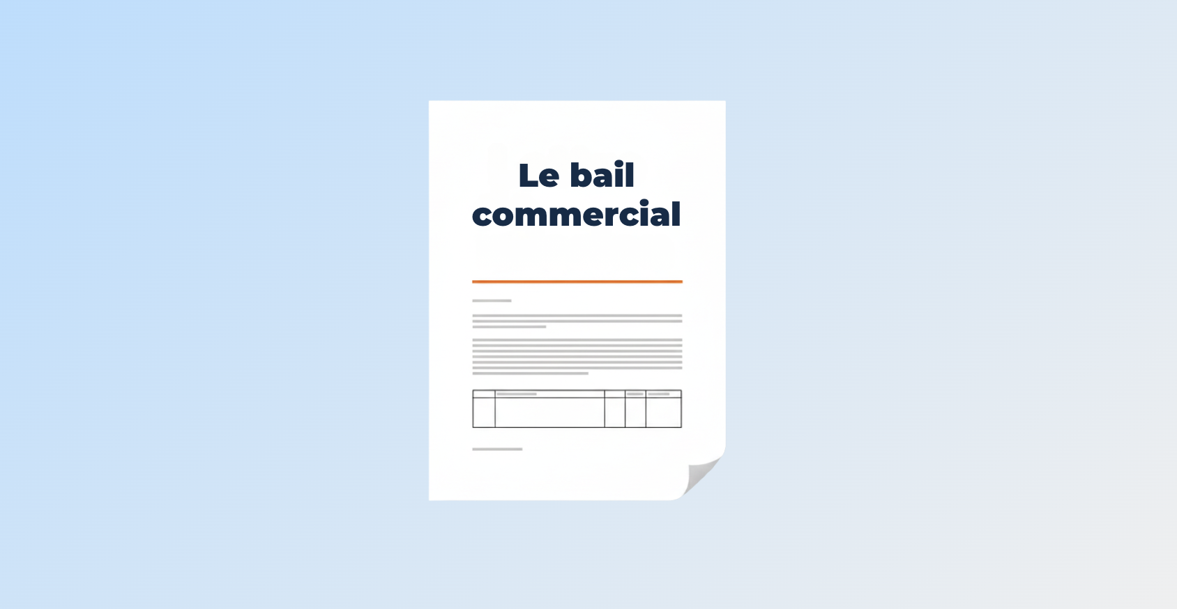 Bail commercial points essentiels fonds de commerce