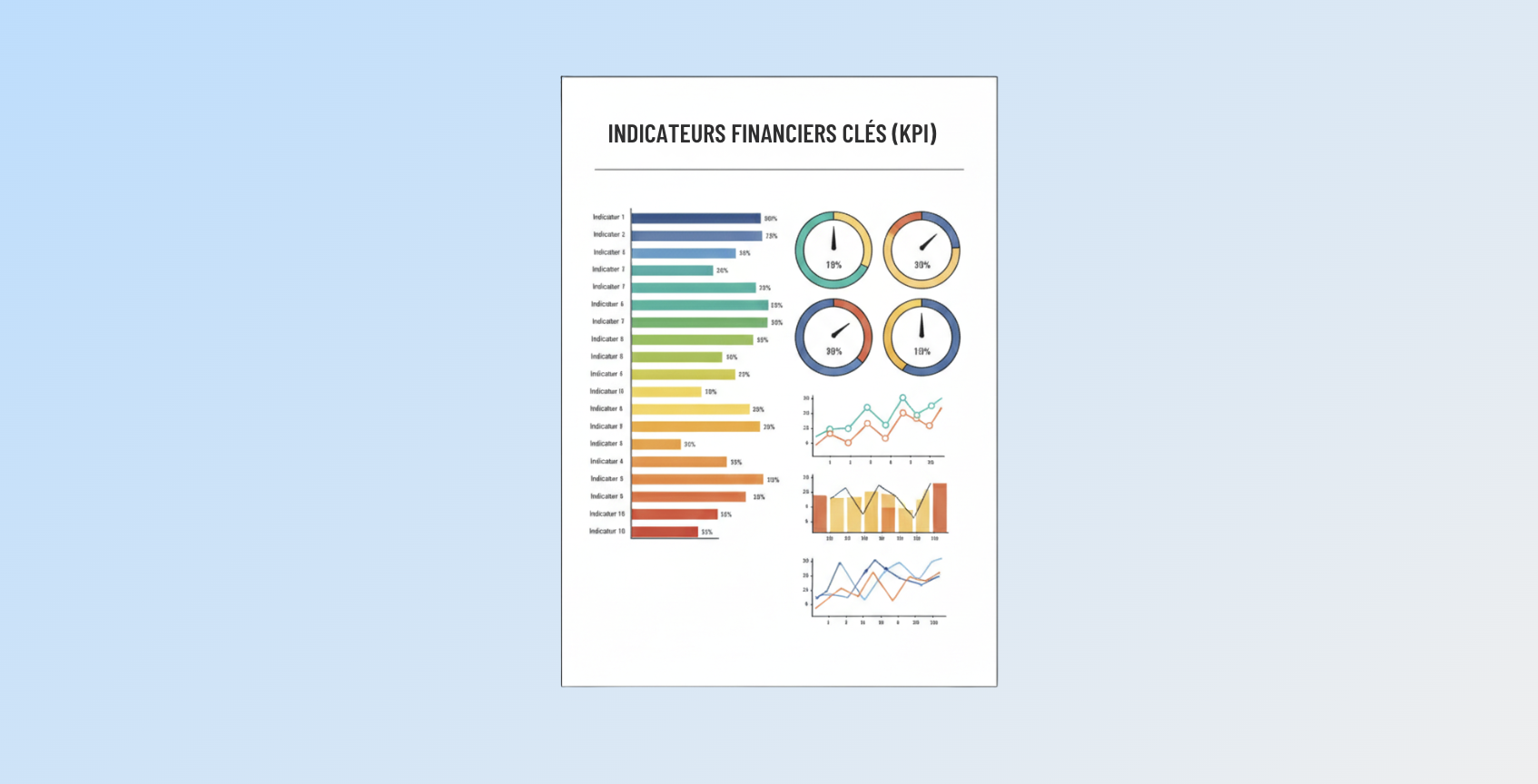 KPI indicateurs financiers clés comptabilité e-commerce