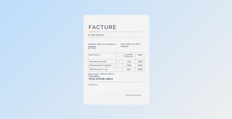 Créer une facture professionnelle guide et mentions obligatoires