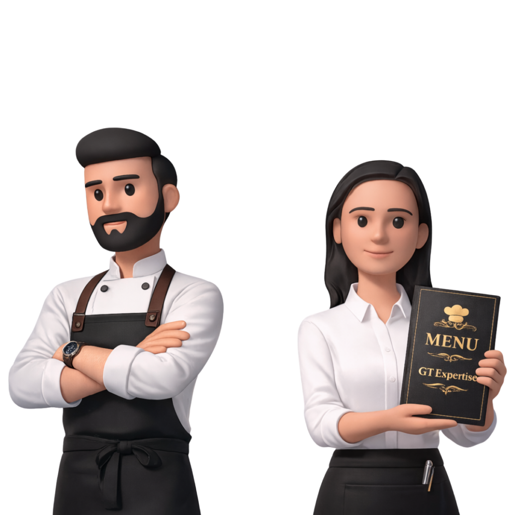 Illustration d'un expert comptable pour restaurateurs