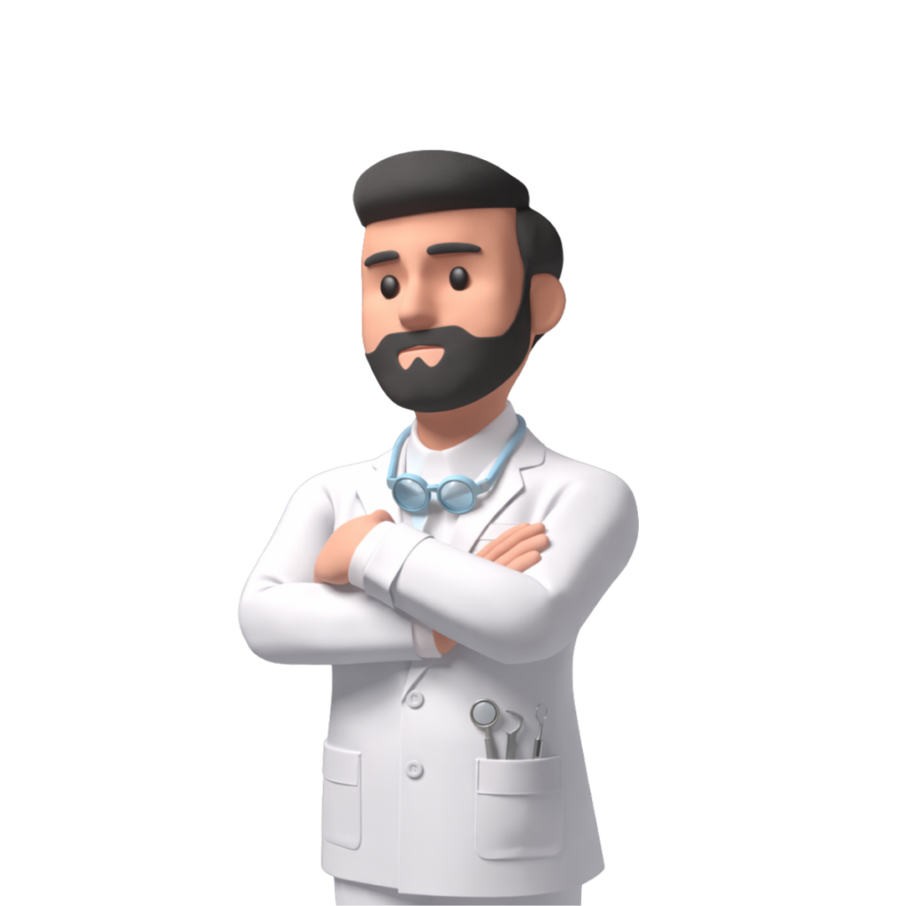 Illustration d'un expert comptable pour dentistes