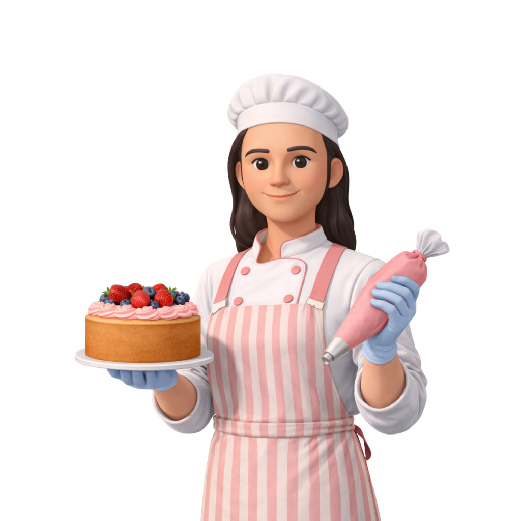 Illustration d'un expert comptable pour pâtisserie